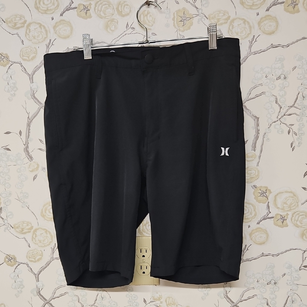 Hurley Black Hybrid Shorts for Versatile Performance
